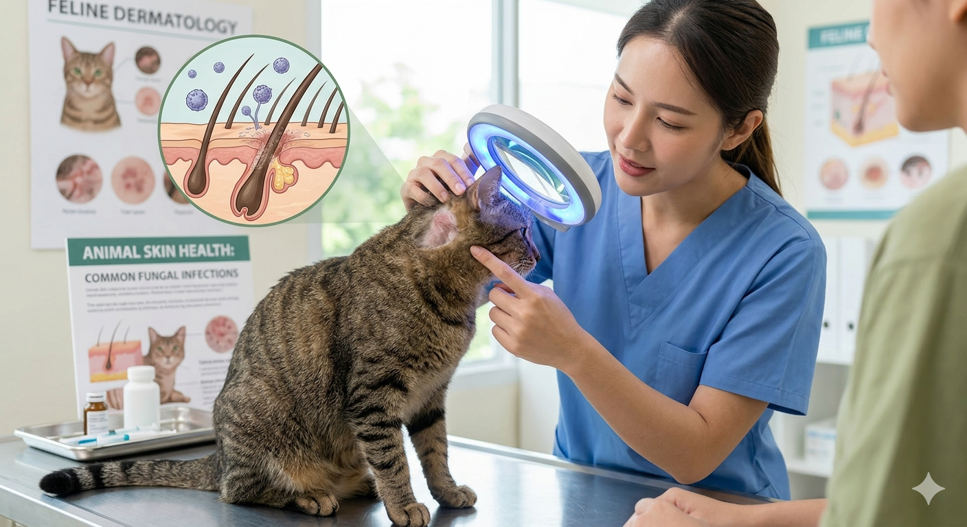 Kedilerde Bölgesel Tüy Dökülmesinin Sinsi Nedeni: Mantar Enfeksiyonu Rehberi